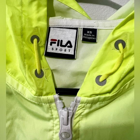 FILA Sport Neon Ombre Zip-Up Windbreaker Jacket - XS - Picture 7 of 10